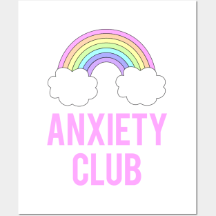 anxiety club Posters and Art